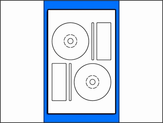 memorex cd case template